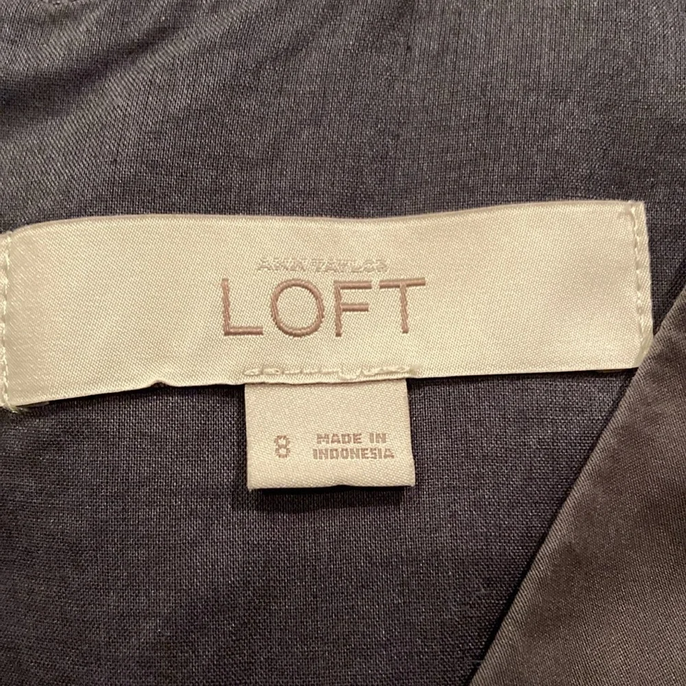 Loft Brown Cotton Dress Size 8 - Picture 7 of 14